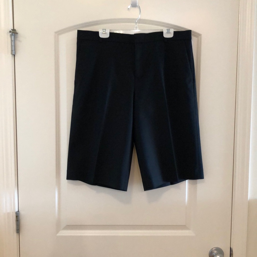 Women's black shorts.